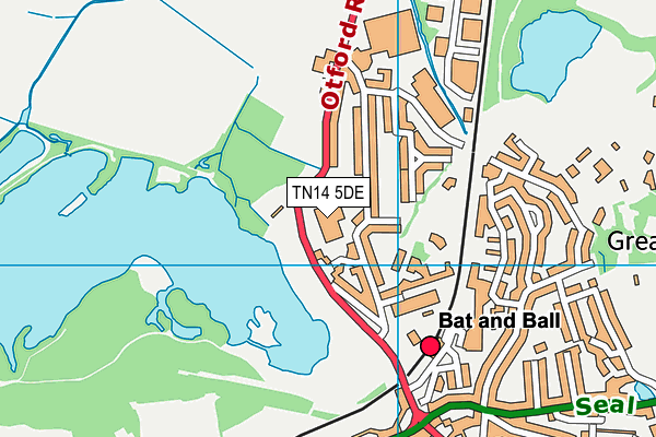 TN14 5DE map - OS VectorMap District (Ordnance Survey)