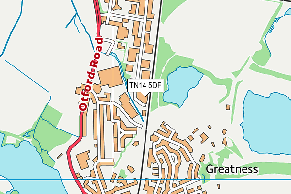 TN14 5DF map - OS VectorMap District (Ordnance Survey)