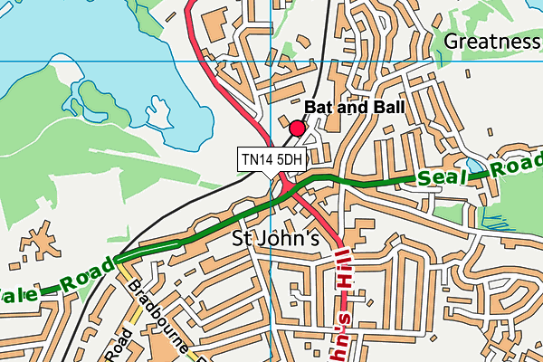 TN14 5DH map - OS VectorMap District (Ordnance Survey)