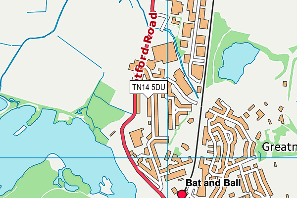 TN14 5DU map - OS VectorMap District (Ordnance Survey)