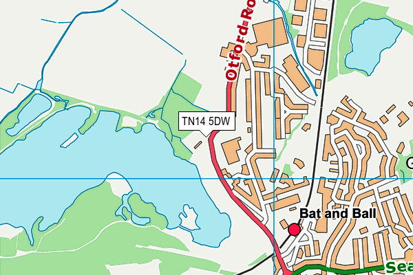 TN14 5DW map - OS VectorMap District (Ordnance Survey)