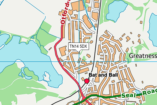 TN14 5DX map - OS VectorMap District (Ordnance Survey)