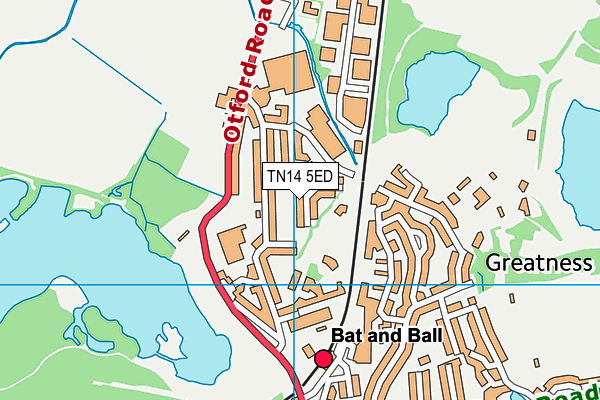 TN14 5ED map - OS VectorMap District (Ordnance Survey)