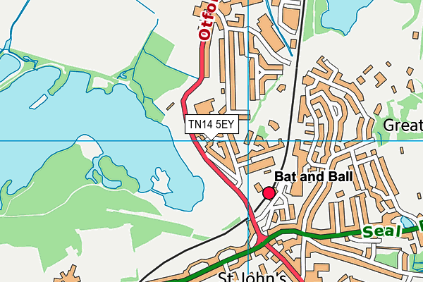 TN14 5EY map - OS VectorMap District (Ordnance Survey)