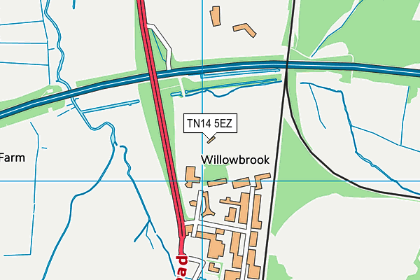 TN14 5EZ map - OS VectorMap District (Ordnance Survey)