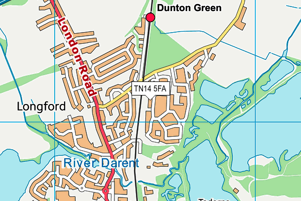 TN14 5FA map - OS VectorMap District (Ordnance Survey)