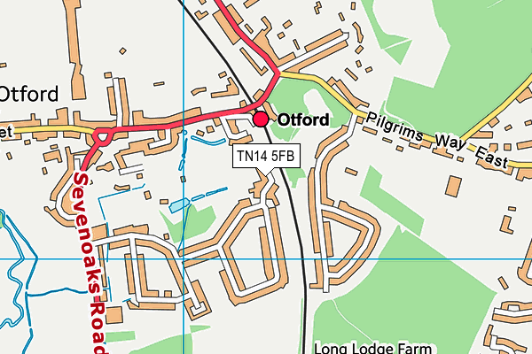 TN14 5FB map - OS VectorMap District (Ordnance Survey)