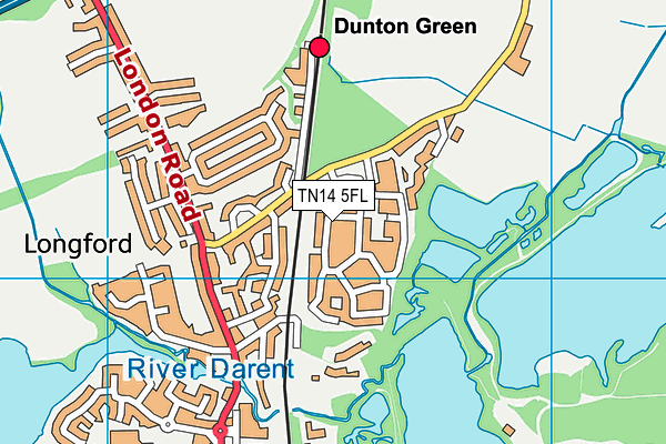 TN14 5FL map - OS VectorMap District (Ordnance Survey)