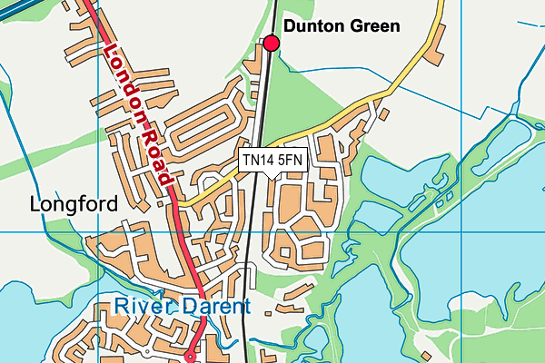 TN14 5FN map - OS VectorMap District (Ordnance Survey)