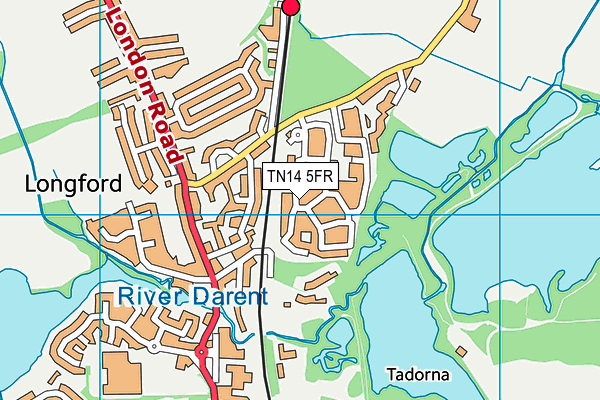 TN14 5FR map - OS VectorMap District (Ordnance Survey)