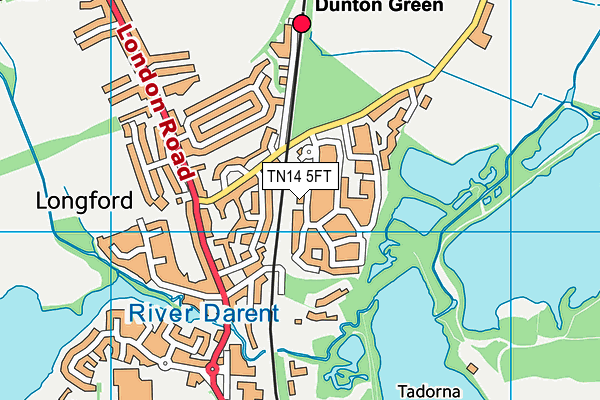 TN14 5FT map - OS VectorMap District (Ordnance Survey)