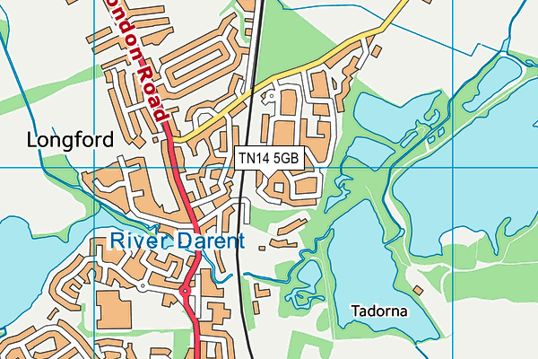 TN14 5GB map - OS VectorMap District (Ordnance Survey)