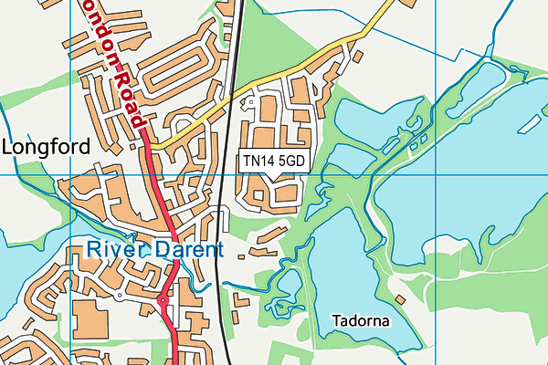 TN14 5GD map - OS VectorMap District (Ordnance Survey)