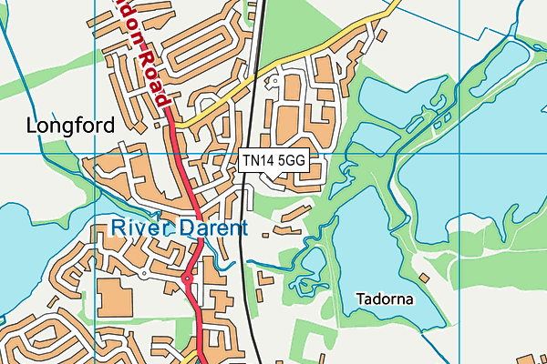 TN14 5GG map - OS VectorMap District (Ordnance Survey)