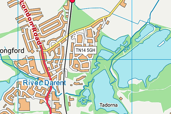 TN14 5GH map - OS VectorMap District (Ordnance Survey)