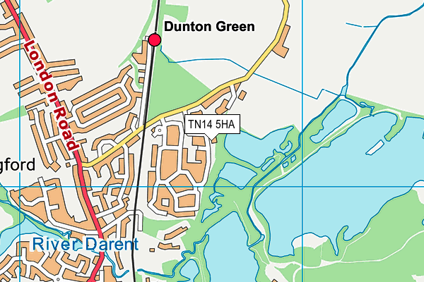 TN14 5HA map - OS VectorMap District (Ordnance Survey)