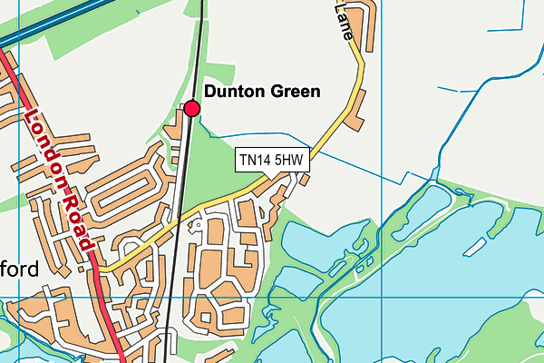 TN14 5HW map - OS VectorMap District (Ordnance Survey)