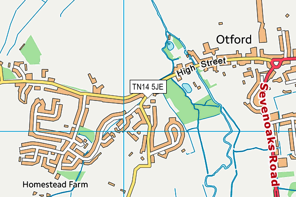 TN14 5JE map - OS VectorMap District (Ordnance Survey)