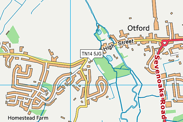 TN14 5JG map - OS VectorMap District (Ordnance Survey)