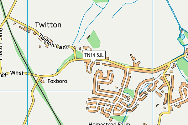 TN14 5JL map - OS VectorMap District (Ordnance Survey)