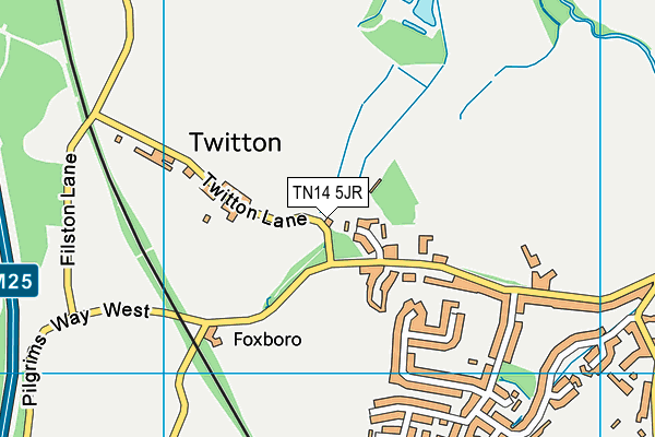 TN14 5JR map - OS VectorMap District (Ordnance Survey)