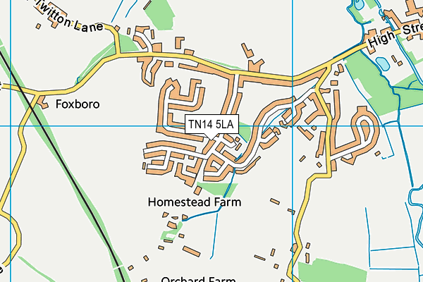 TN14 5LA map - OS VectorMap District (Ordnance Survey)