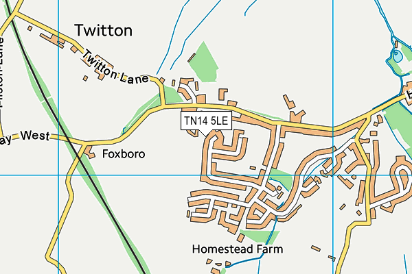 TN14 5LE map - OS VectorMap District (Ordnance Survey)