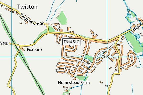TN14 5LG map - OS VectorMap District (Ordnance Survey)
