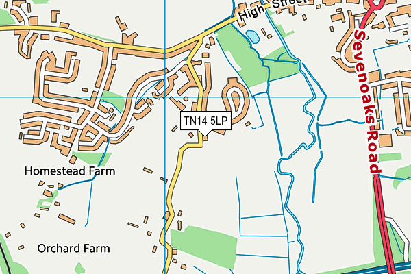 TN14 5LP map - OS VectorMap District (Ordnance Survey)