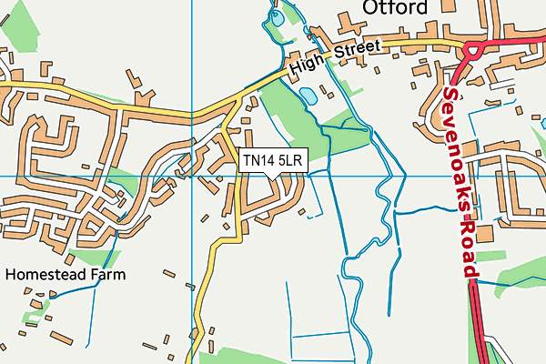 TN14 5LR map - OS VectorMap District (Ordnance Survey)