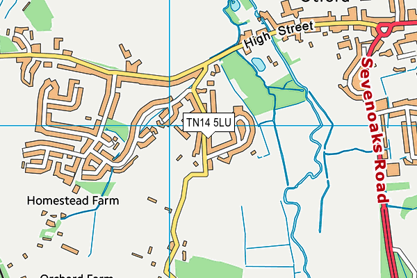 TN14 5LU map - OS VectorMap District (Ordnance Survey)