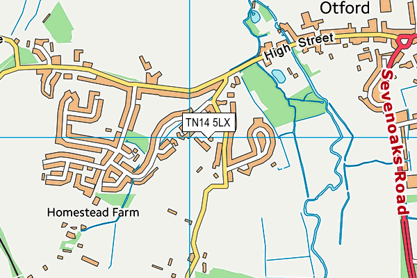 TN14 5LX map - OS VectorMap District (Ordnance Survey)