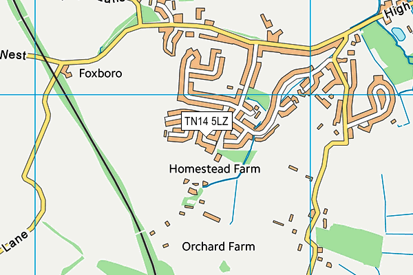 TN14 5LZ map - OS VectorMap District (Ordnance Survey)