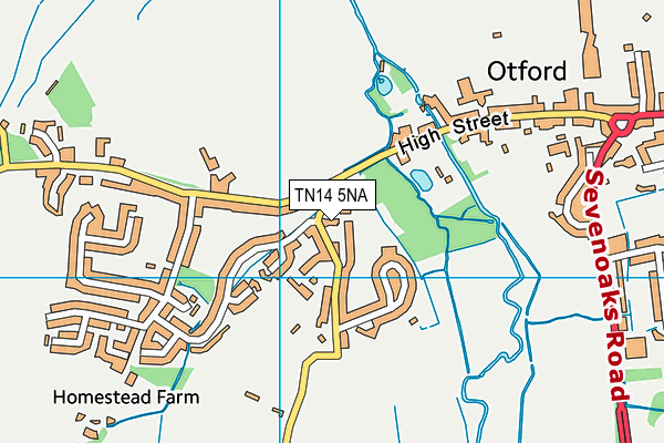 TN14 5NA map - OS VectorMap District (Ordnance Survey)