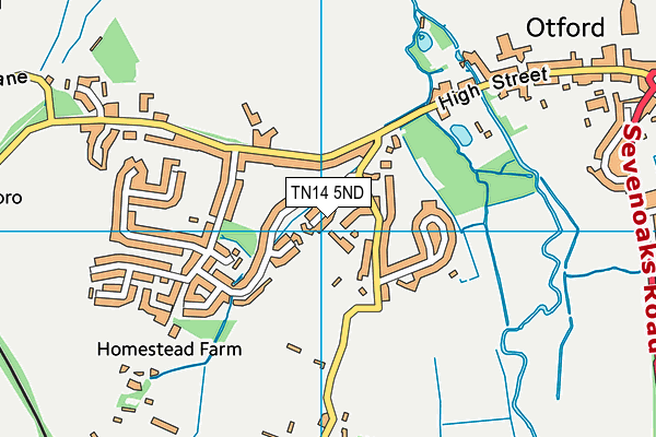 TN14 5ND map - OS VectorMap District (Ordnance Survey)