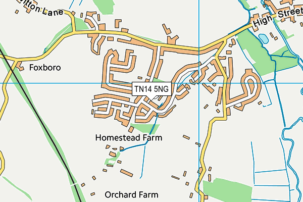 TN14 5NG map - OS VectorMap District (Ordnance Survey)