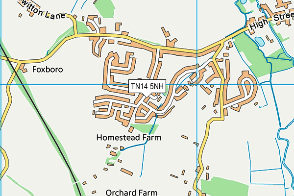 TN14 5NH map - OS VectorMap District (Ordnance Survey)