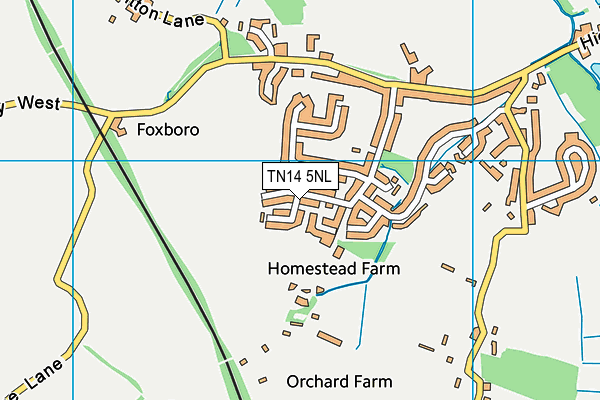 TN14 5NL map - OS VectorMap District (Ordnance Survey)