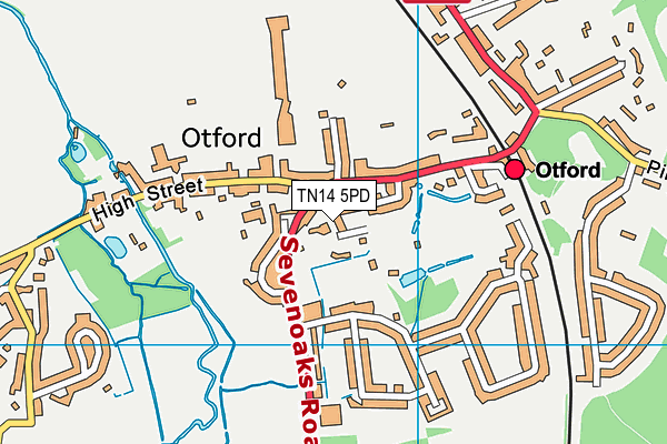 TN14 5PD map - OS VectorMap District (Ordnance Survey)