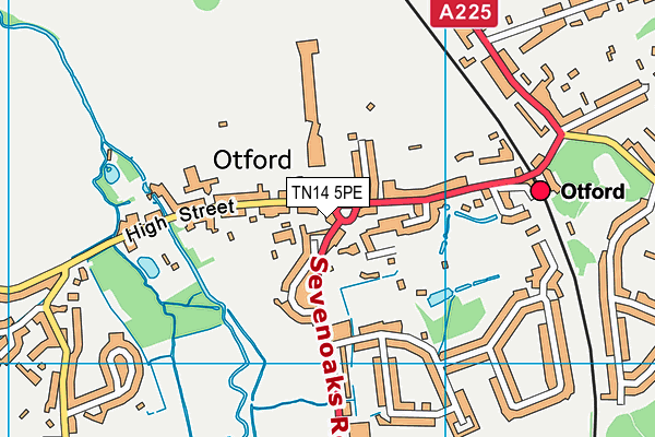 TN14 5PE map - OS VectorMap District (Ordnance Survey)