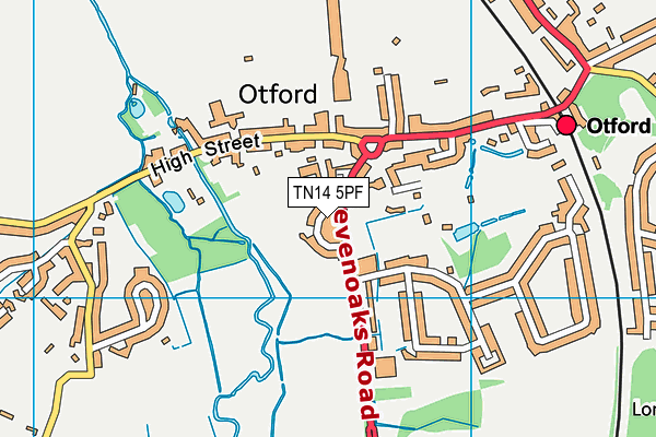 TN14 5PF map - OS VectorMap District (Ordnance Survey)