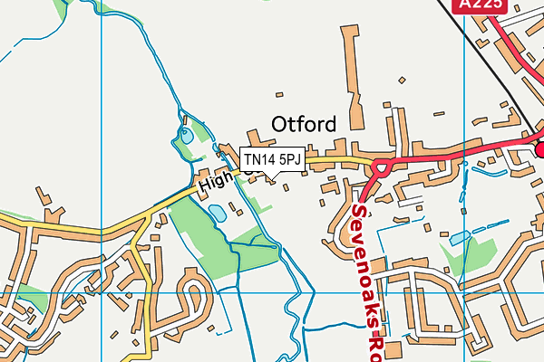 TN14 5PJ map - OS VectorMap District (Ordnance Survey)