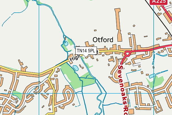 TN14 5PL map - OS VectorMap District (Ordnance Survey)
