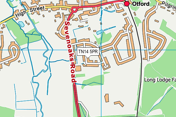 Map of OAKLEAF BUILDERS OF SEVENOAKS LIMITED at district scale