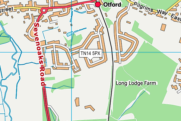 TN14 5PX map - OS VectorMap District (Ordnance Survey)