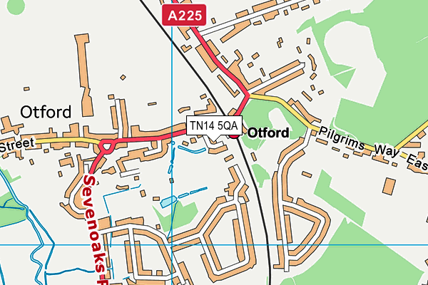 TN14 5QA map - OS VectorMap District (Ordnance Survey)