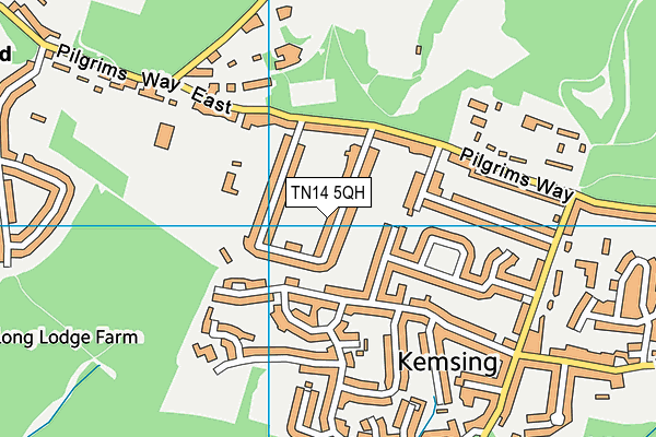 TN14 5QH map - OS VectorMap District (Ordnance Survey)