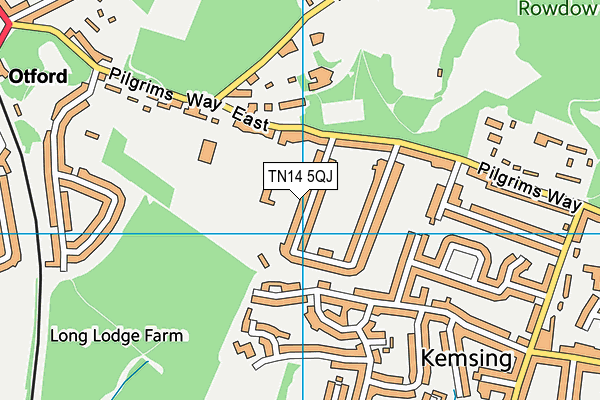 TN14 5QJ map - OS VectorMap District (Ordnance Survey)