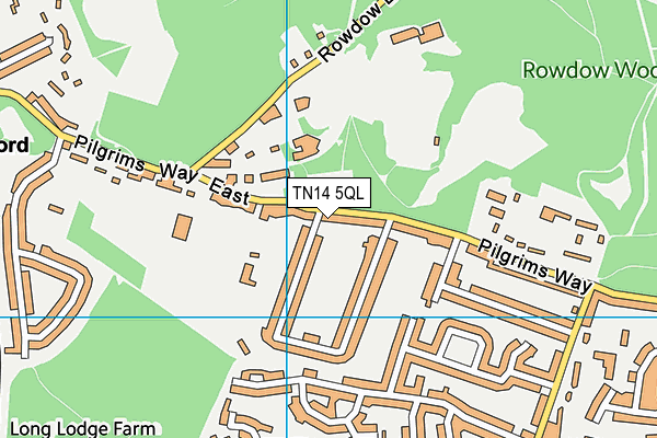 TN14 5QL map - OS VectorMap District (Ordnance Survey)
