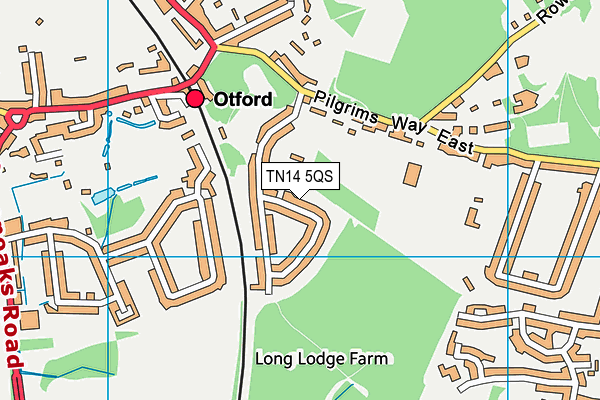 TN14 5QS map - OS VectorMap District (Ordnance Survey)